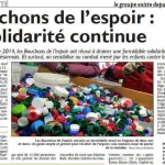Bouchons de l’espoir :la solidarité continue