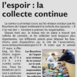Bouchons de l'espoir : la collecte continue