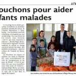 Des bouchons pour aider0Ales enfants malades