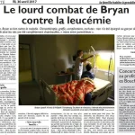 Le lourd combat de Bryan0Acontre la leucemie0A