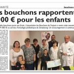 Les bouchons rapportent0A9 000 E pour les enfants0A